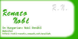 renato nobl business card